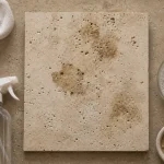 Nettoyer des pierres naturelles : microfibre, brosse douce et eau tiède