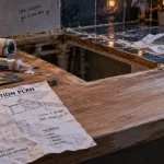 Rénovation d'un plan de travail cuisine : évier démonté